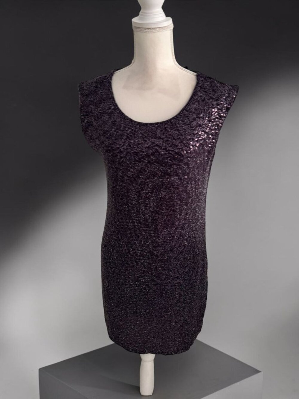 EXPRESS Purple Sequin Mini Dress Size Medium NEW NWT